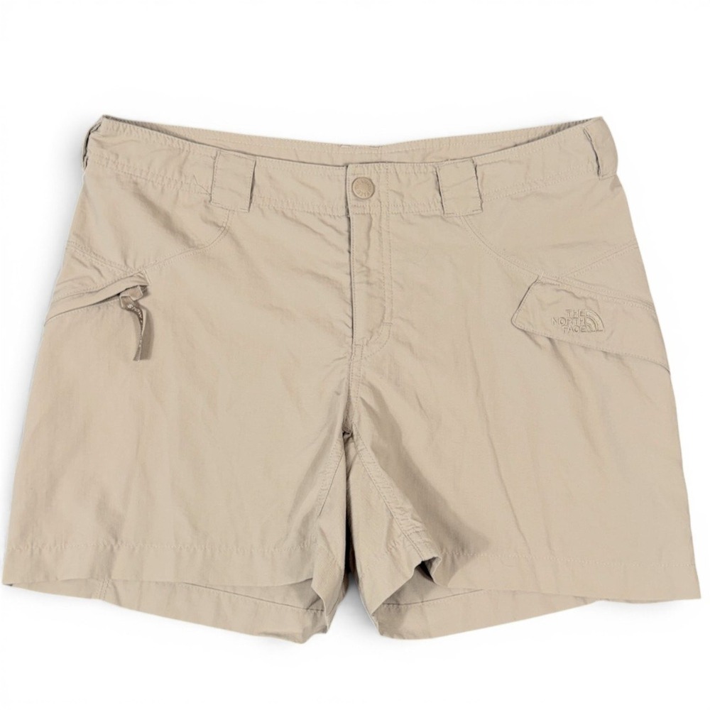 North Face Horizon Eva Shorts Womens 10 Khaki Y2K Hiking Cargo Stow Gorpcore 5"